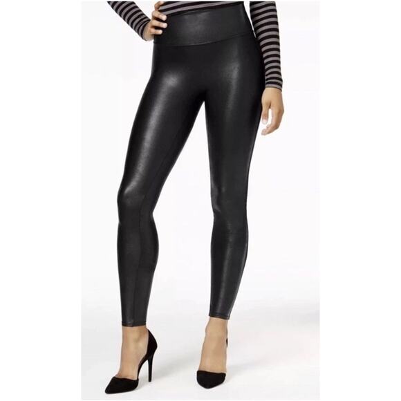 Spanx Size S Faux Leather Leggings for Women - Black - Picture 1 of 6